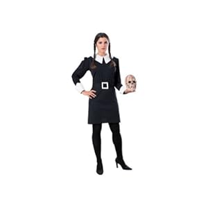 Disfraz oficial de Miércoles Familia Addams™ para mujer.