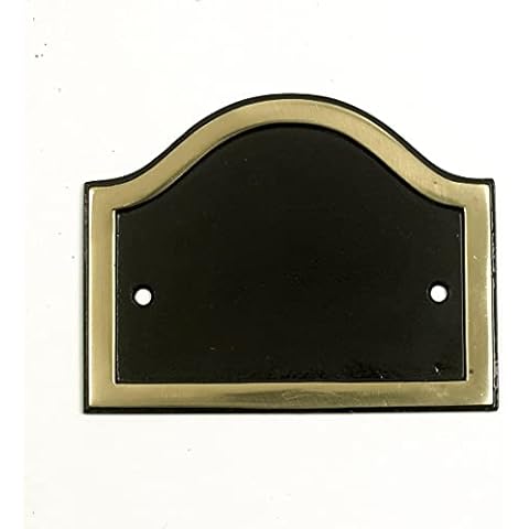 BCMW Black Arched House Number Plaque Cover