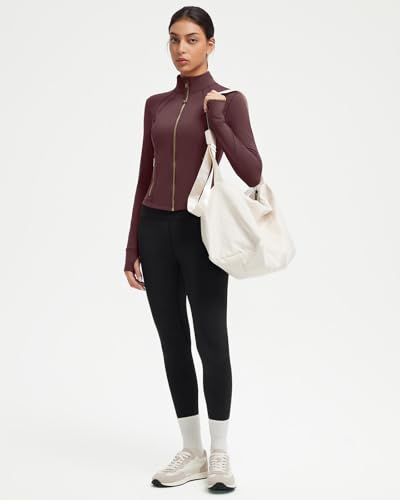 Image of SUUKSESS Women Golden Full Zip Up Workout Cropped Jackets Lightweight Athletic Yoga Tops