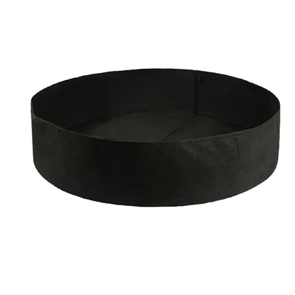 Hilai Large Grow Bed Fabric Raised Garden Bed Round Planting Container Black Heavy Duty Felt for Planting Herb Flower Vegetable 20 * 60cm, Gardening