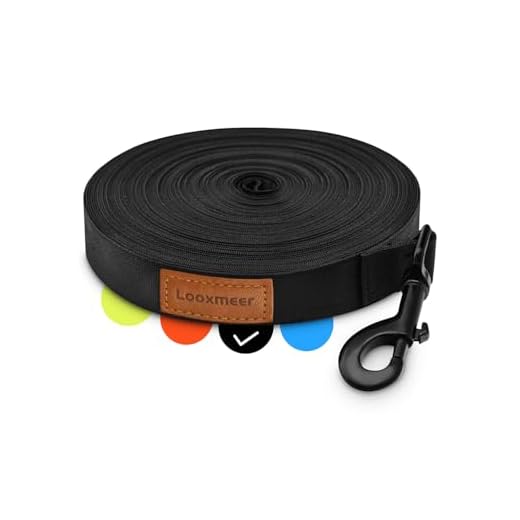 Looxmeer Schleppleine für Hunde, 3m /5m /10m /15m /20m /25m /30m Hundeleine mit Handschlaufe und Netztasche, Wasserdicht Trainingsleine für Große Mittlere Kleine Hunde, Robuste Leine 2 Looxmeer Schleppleine für Hunde, 3m /5m /10m /15m /20m /25m /30m Robuste Hundeleine Trainingsleine mit Aufbewahrungsbeutel, Handschlaufe und D-Karabiner