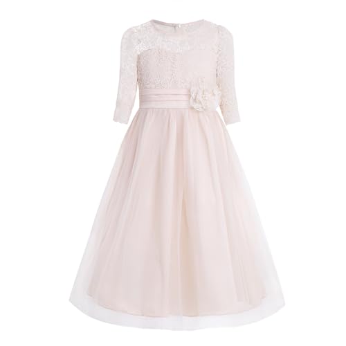 Freebily Vestito Bambina Elegante Manica Lunga Vestito da Cerimonia Invernale