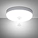 Produktbild Combuh LED Deckenleuchte mit Bewegungsmelder 30W Wasserdicht IP56 2400LM Kaltweiß 6500K Schnelle Installation Deckenlampe für Badezimmer, Büro, Veranda, Garage, Draussen 25 * 25 * 4cm