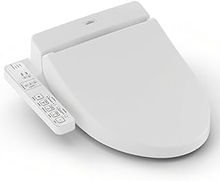 TOTO SW2033R#01 C100 Electronic Bidet Toilet Cleansing Water, Heated Seat, Deodorizer, Warm Air Dryer, and PREMIST, Round, Cotton White