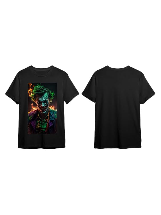 DigiProwBlack Tshirt with Scary Casino Joker