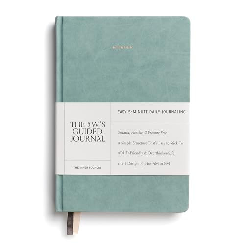 5W's Guided Daily Journal - Duck Egg Blue