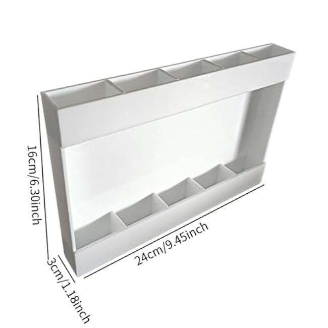 Acrylic Straw Holder Tumbler Straw Organizer Double Sided Tape Sticky on Kitchen Accessories Storage Rack for Cabinet Door