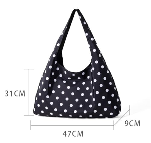 Bolso Tote de lunares para mujer, grande y slouchy miniatura 7