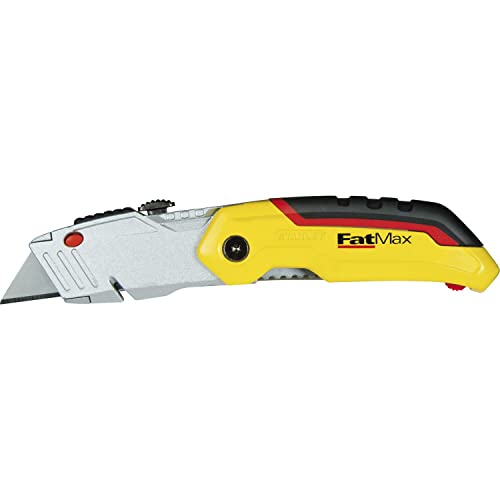 STANLEY FATMAX Folding Retractable Blade Utility Knife with 3 Blades, 0-10-825