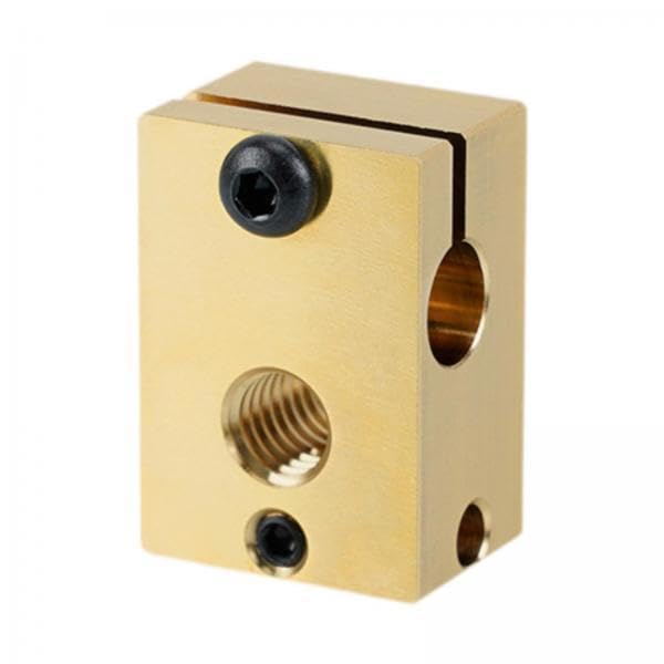 5x3D Printer Block for PT100 V6 PT100 High Temperature Resistant Heating Block Solid Brass-image-34