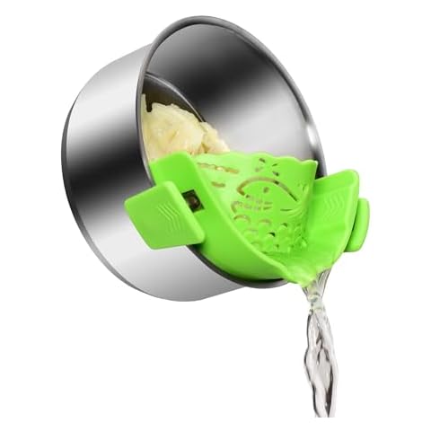 SUNWUKIN Silicone Pot Strainer Cover