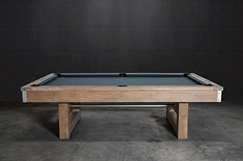 Nixon Billiards - Bryant Slate Billiard Pool Table (Weathered Natural (Metal Leg), 8 Ft) #TOP5