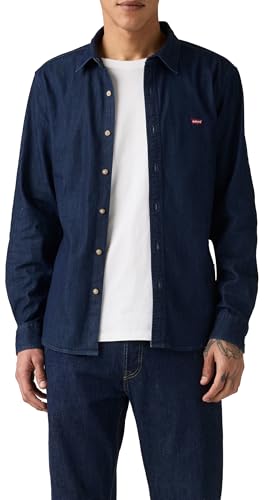 Levi's Herren Ls Battery Hm Shirt Slim Hemd mit Button-Down-Kragen, Mookie Dark Wash, XL