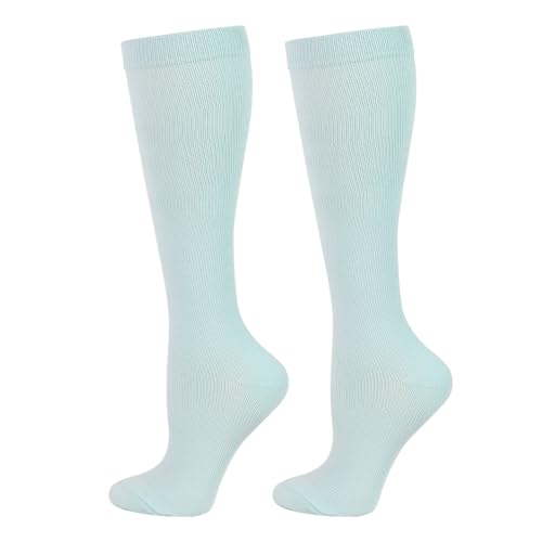 Image of 2 Pairs Compression Socks for Women Men Circulation-Best Support for Nurses,Running,Athletic,Travel