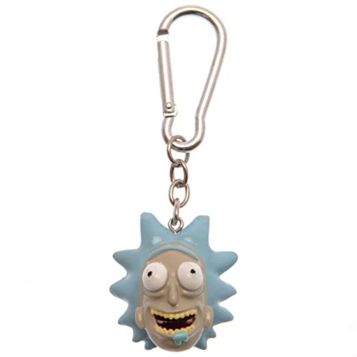 Pyramid International and Morty (Rick) Llavero 3D, multicolor, Talla única Unisex Adulto