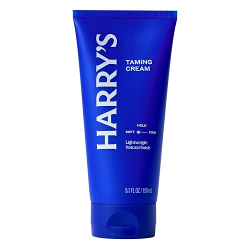 Harry's Hair Taming Cream, Lightweight Hair Styling Cream with Natural Finish, 5.1 Fl Oz, 3 Pack