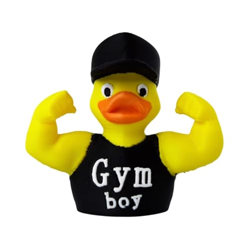 Genérico Muscle Duck   Gym Bro Fitness | 2.76 Inches Bodybuilder Statue | 3D Printed Workout Motivation Decor, Funny Yellow Duck Sculpture, For Personal Trainers and Gym Enthusiasts