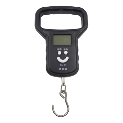 ieron Báscula de equipaje portátil con doble fuente de alimentación, pesaje digital de alta precisión, para viajes, compras y pesca