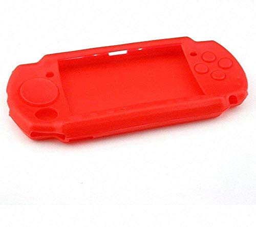 Étui de transport en silicone souple pour PSP 2000 3000 Rouge