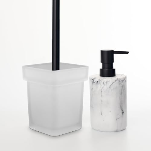 Porte-brosse WC céramique chic pour une salle de bain épurée