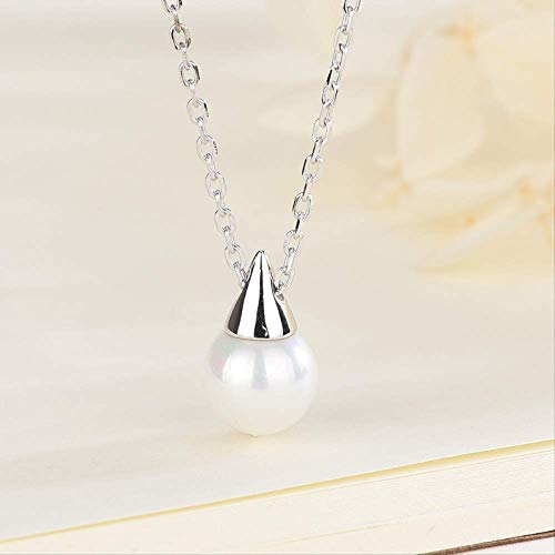 Preisvergleich Produktbild NobrandS925 Sterling Silber Dreieck Kegel Glühbirne Anhänger