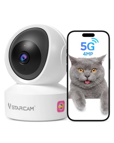 Image of VSTARCAM 5G Security Camera Indoor, 4MP 2.5K Pet Camera with Speaker for Dog /Cat, Baby Monitor with Phone App, 20260716