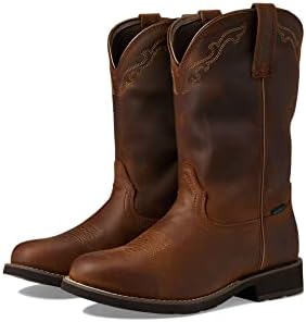 Ariat Womens Delilah Round Toe Waterproof Western Boot Distressed Brown 8 Wide | Image 3
