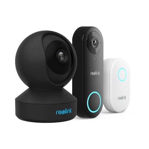 REOLINK Doorbell Camera Bundle 5MP Indoor Camera,Remote Control in One App, No Subscription Fee, Local Storage, Works w/Goodle Assistant