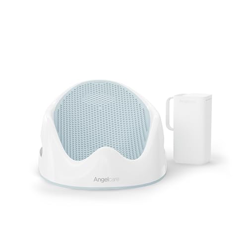 Image of Angelcare Soft-Touch Baby Bath Support & Rinser Bundle, Aqua