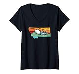 Photo Gallery donna montana outdoors retro mountains & nature graphic maglietta con collo a v Photo Gallery donna montana outdoors retro mountains & nature graphic maglietta con collo a v