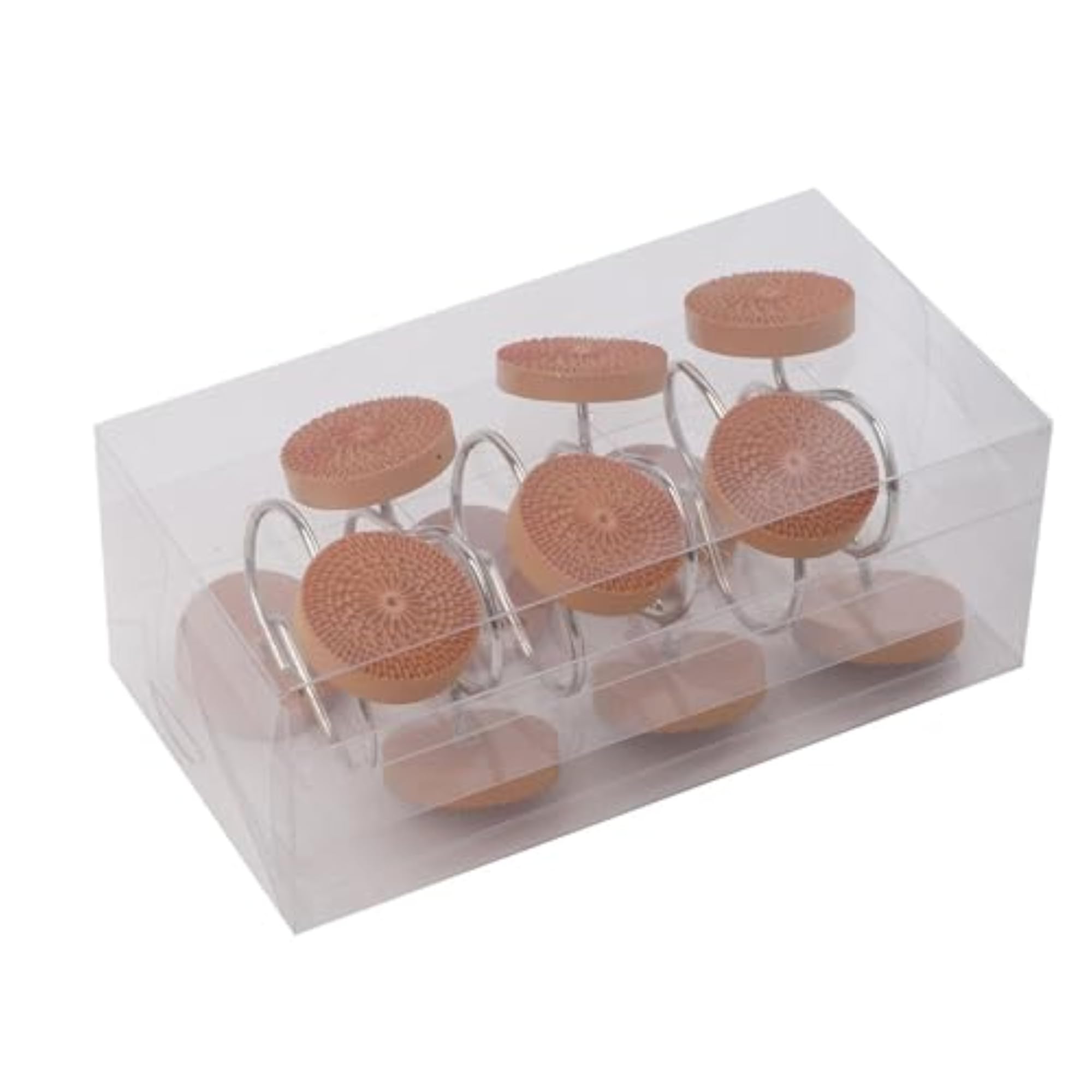 12 Pieces Shower Curtain Hooks, Yellow