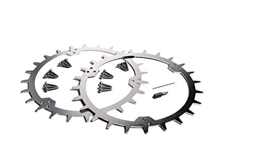 RuSchi Edelstahl Spikes Rasenroboter Mähroboter passend für Husqvarna Automower 310/315 / 315X aufwendig entgratet inkl. Schrauben, Bohrer und Torx