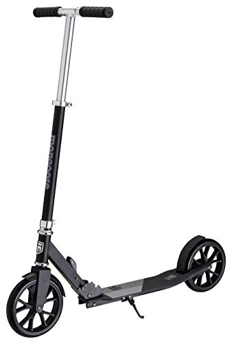 Mongoose Trace Kick Scooter Folding Design, 205mm Wheels, Black/Grey