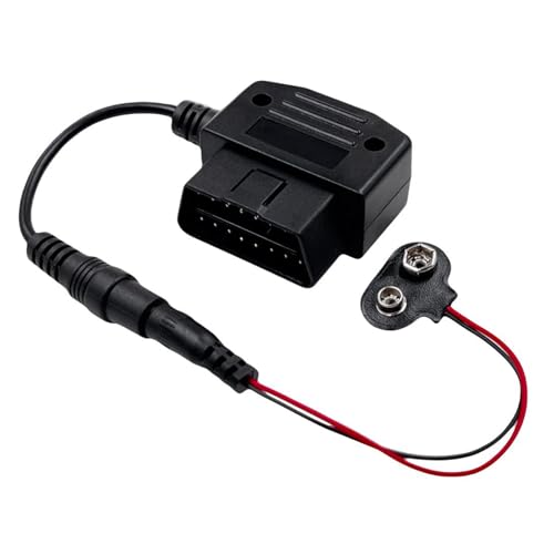 MotorMinds OBD II Enchufe Memory Saver, 9 V, funciona con pilas, cambio de batería de coche, apagado corto, almacenamiento de ajuste para todos los vehículos con adaptador OBD2 de 16 pines MotorMinds OBD II Enchufe Memory Saver, 9 V, funciona con pilas, cambio de batería de coche, apagado corto, almacenamiento de ajuste para todos los vehículos con adaptador OBD2 de 16 pines