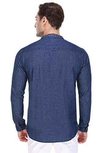 Image of Kuons Avenue Men's Short Denim Kurta | Kurta Shirt for Men