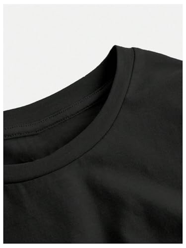 SOLY HUX Girl's Short Sleeve Crew Neck Slim Fitted Basic T-Shirts Summer Tops with Hair Ties3