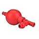 Laboratorische Saugbirne, Pipettenpumpe mit sicherem Druck, mit 3 Ventilen für industrielle und mineralische Laboren (rot)