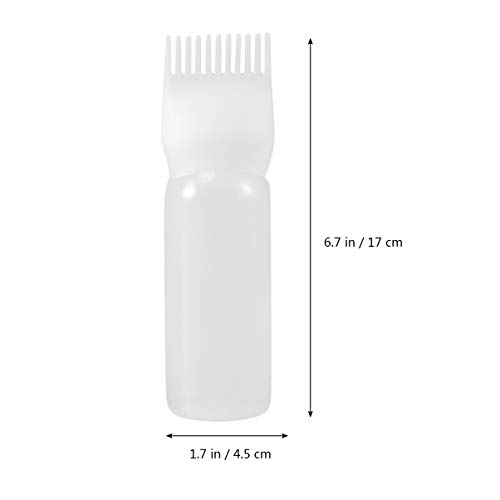 Luxshiny 3 Pecas Frasco Aplicador De Tintura De Cabelo Squeeze Garrafa Para Óleo De Cabelo Frasco Ap