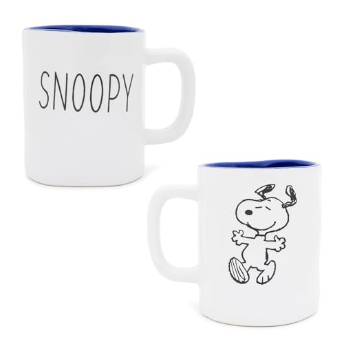 Taza de cerámica Snoopy Peanuts 25 onzas miniatura 1