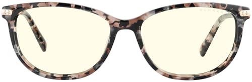 GUNNAR Ingrid Blue Light Glasses – Pink Flower Cat-Eye (Tortoise