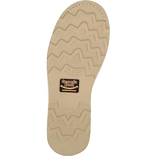 GEORGIA BOOT Wedge Moc Toe Work Boot, Brown, Size 8(M)2