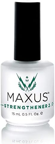 Maxus Nails Strengthener 2.0, Strengthening Nail Polish, Nail Hardener, 0.5 Fluid Ounces