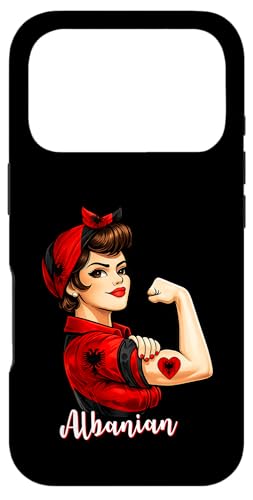 Proud Strong Albanian Girl Woman Girlfriend Albania Flag �X�}�z�P�[�X iPhone 17 Pro �p