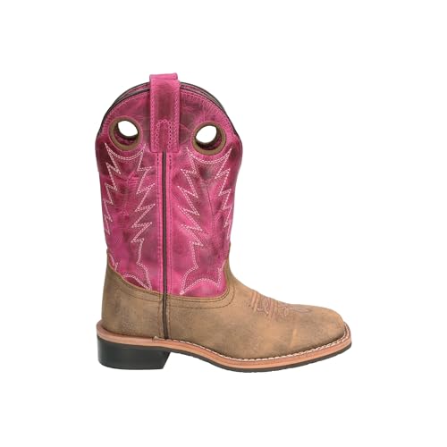 Image of Smoky Mountain Boots Girls' Tracie Square Toe Leather Western Cowgirl Boots