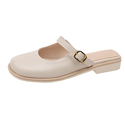 Mules et sandales femme Lizoleor avec bout fermé pour la plage et la maison