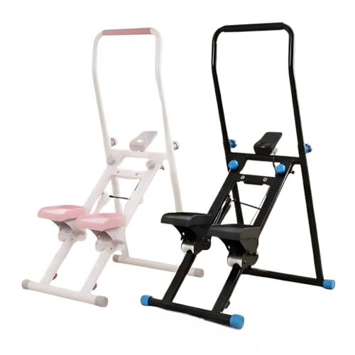 Escalador Vertical Dobrável Pluggei Simulador Caminhada Cardio Queimar Calorias Tonificação Musculação (Preto)