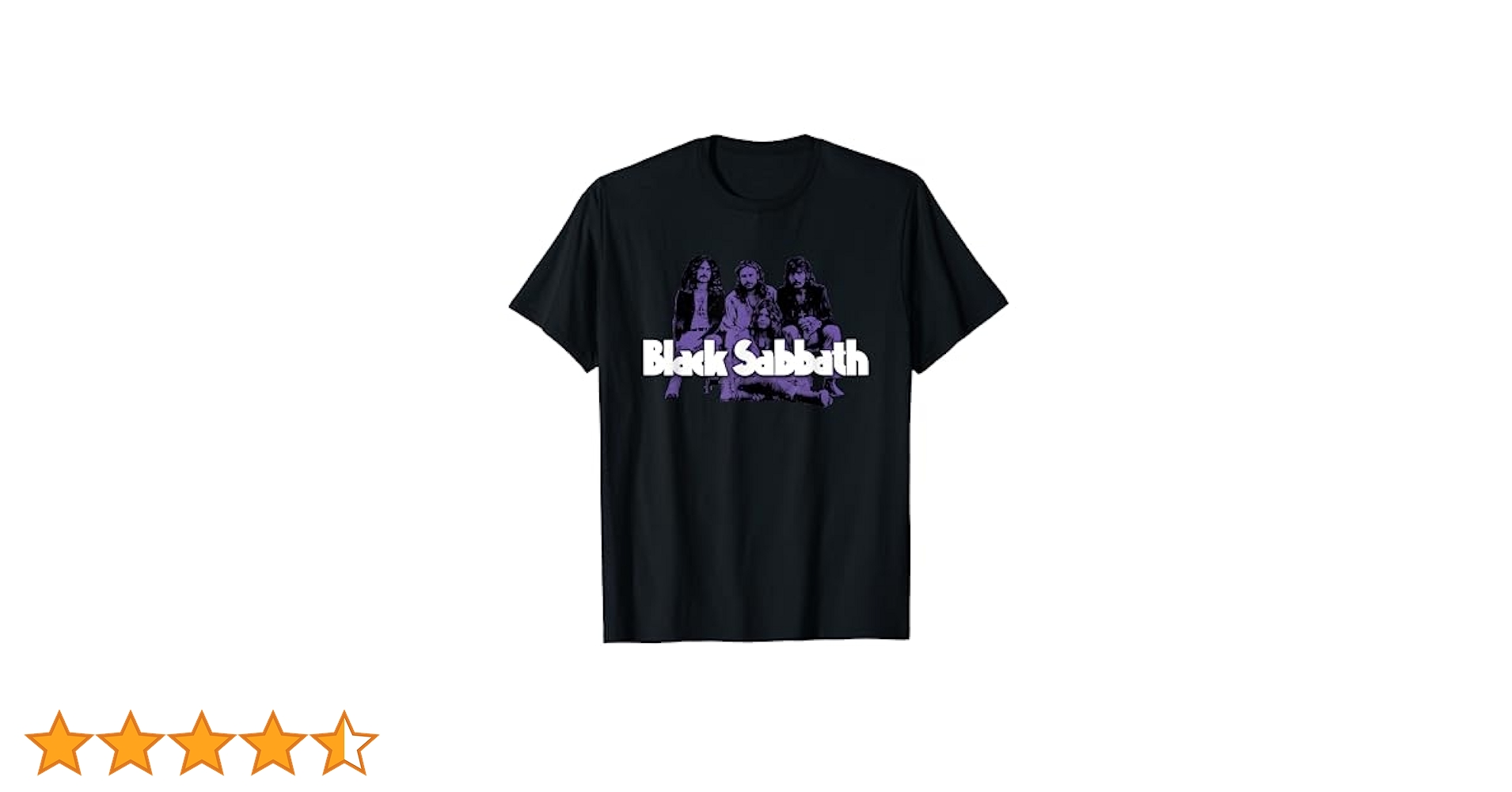 Official Black Sabbath Purple Photo T-Shirt : Amazon.co.uk