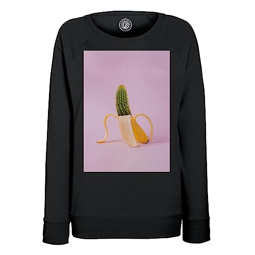 Sweatshirt Femme Banane Cactus Rose idéal pour le week-end