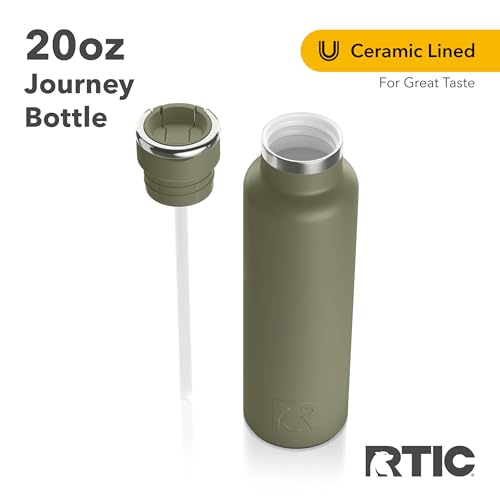 RTIC-20oz-Journey-Bottle-Metal-Stainless-Steel-Vacuum-Insulated-BPA-Free-Reusable-for-Water-Hot-and-Cold-Drinks-Travel-Sports-Camping-Olive
