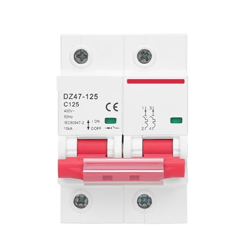 Disjoncteur DZ47 MCB triphasé 3P 100A AC 400V courbe C rail DIN